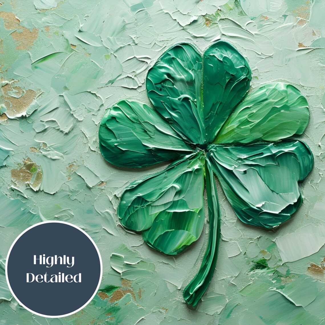 St. Patrick's Day Shamrock Art Print, Botanical Decor - Image 3