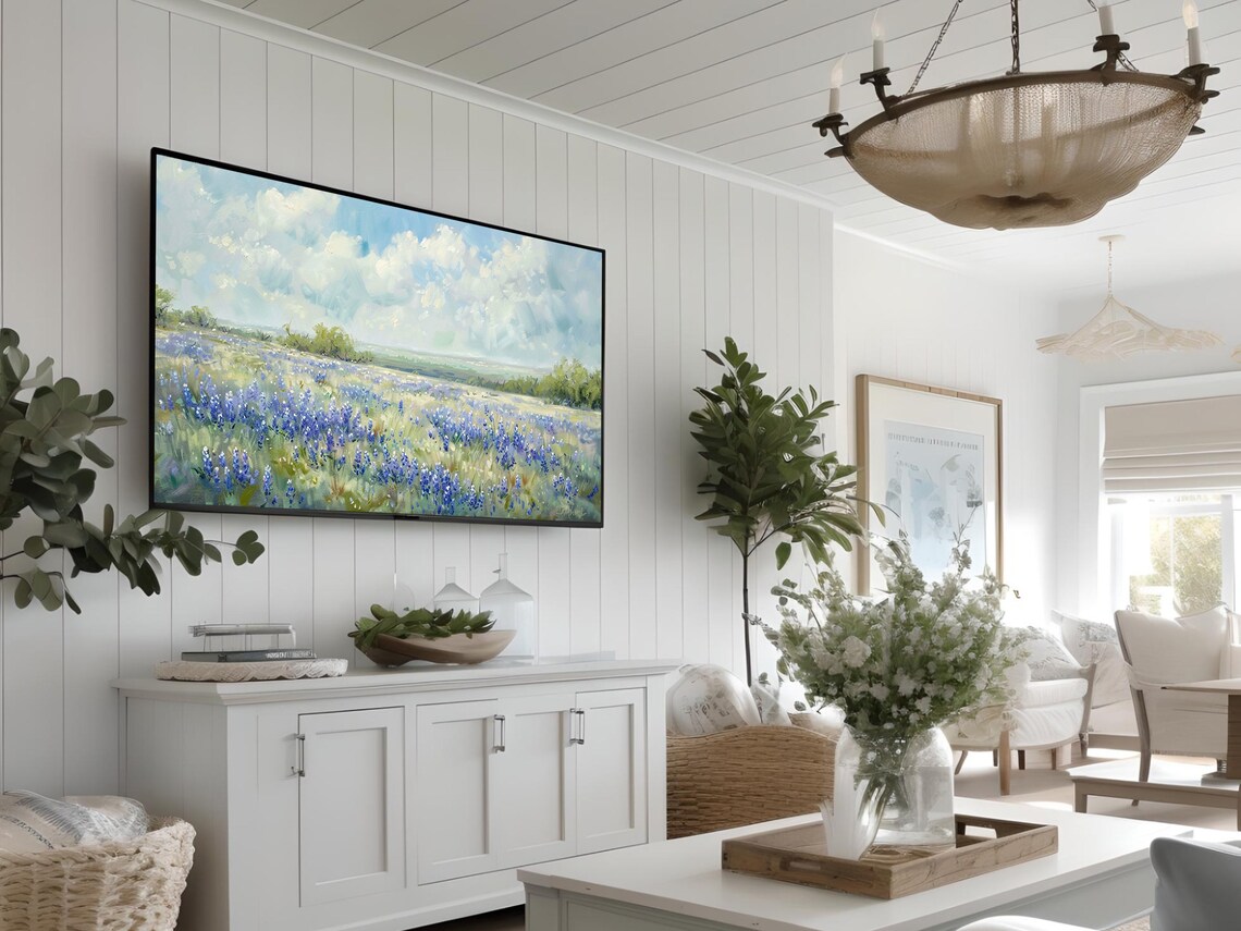 Bluebonnets Painting, Texas Wildflower Art Print - Image 3
