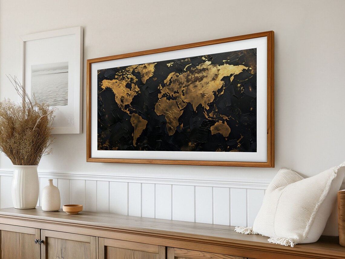 Vintage World Map, Travel Poster Art Print - Image 2