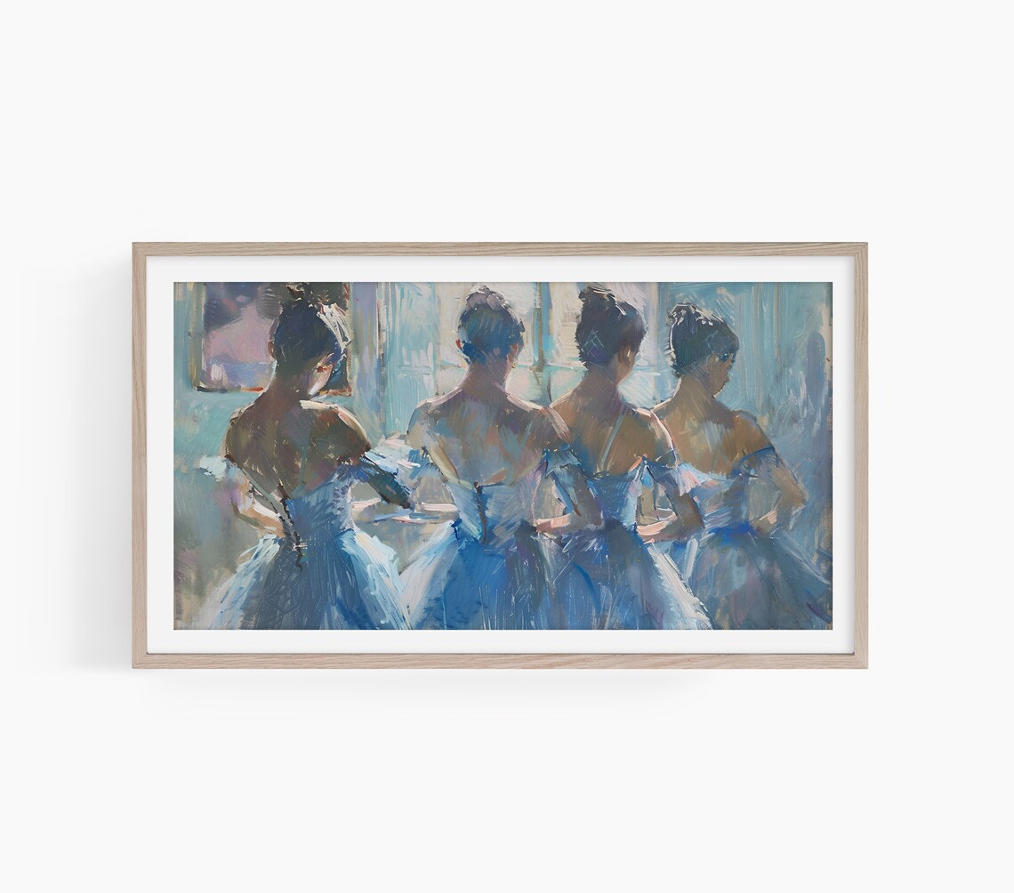 Degas Ballerina Painting, Ballet Dancers Art Print