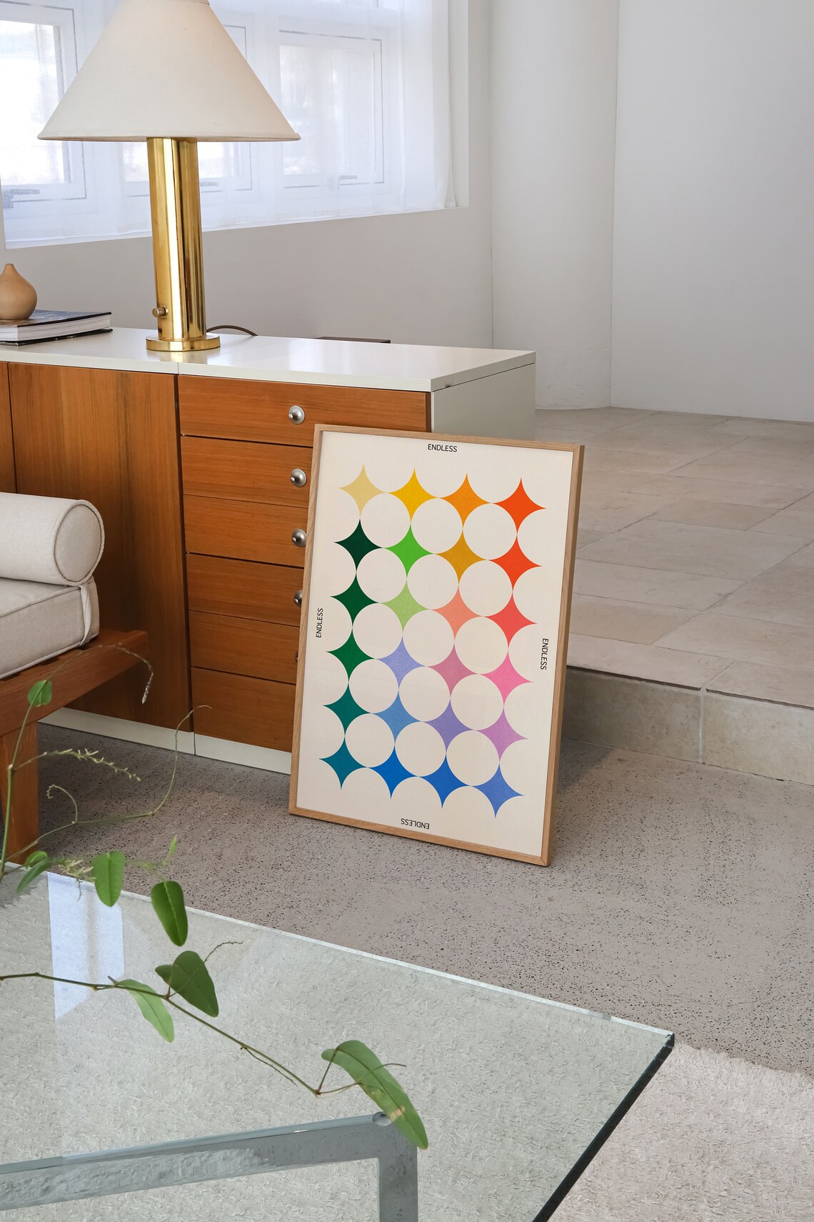 Rainbow Geometric Endless Poster, Ombre Gradient - Image 2