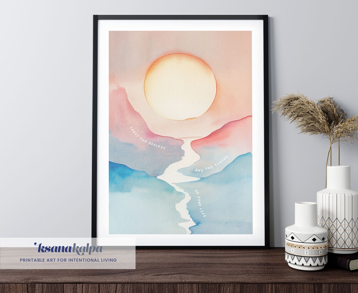 Trust The Process Therapy Office Art Print - Image 2