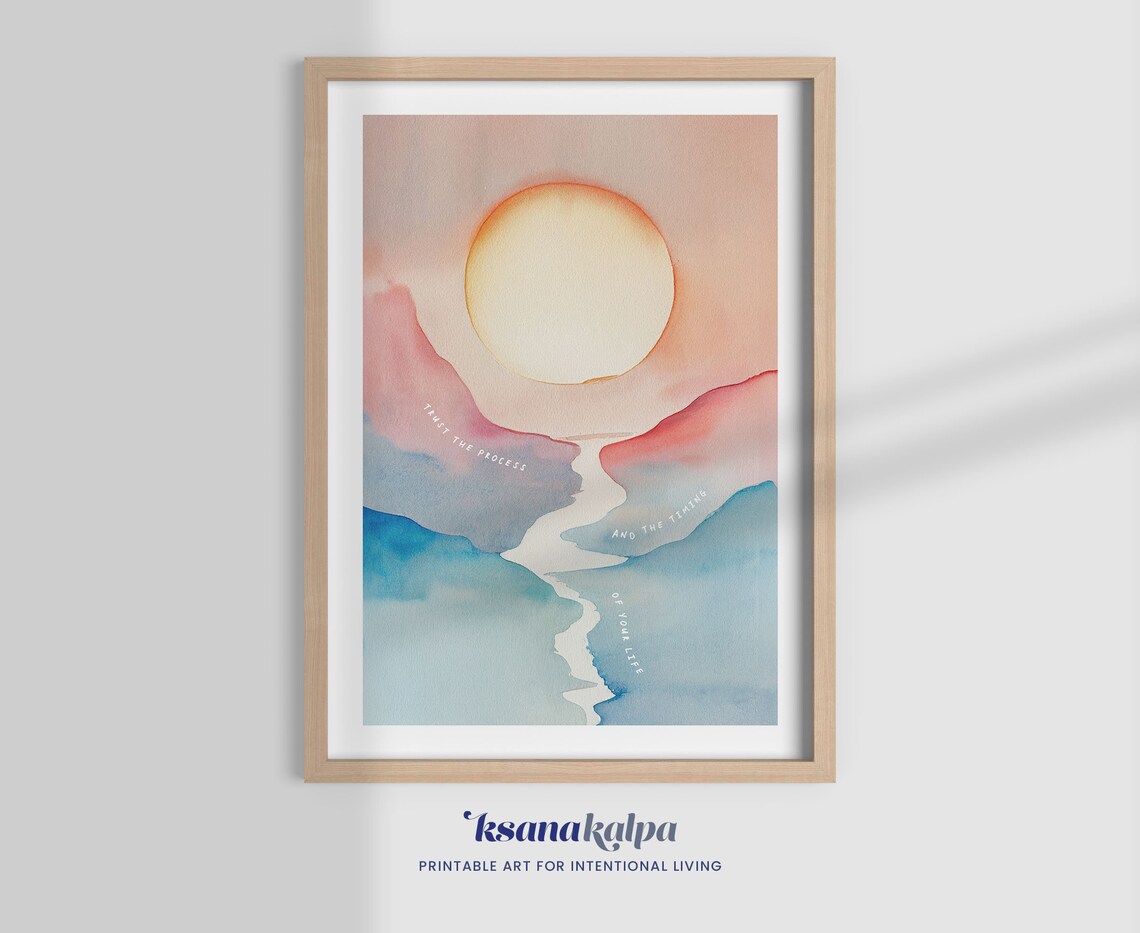 Trust The Process Therapy Office Art Print