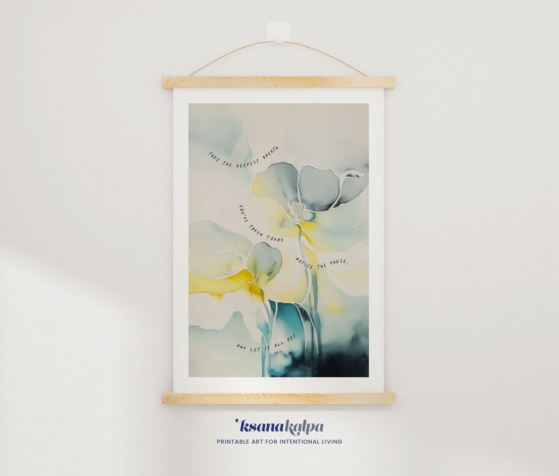 Take The Deepest Breath Therapy Office Art Print - Image 3