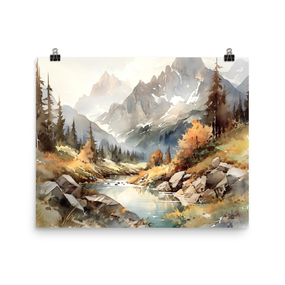 North Cascades Travel Poster, National Park Art Print - Image 5