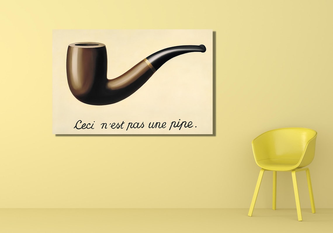 Rene Magritte Ceci N'est Pas Une Pipe Iconic Surrealist Poster - Image 2