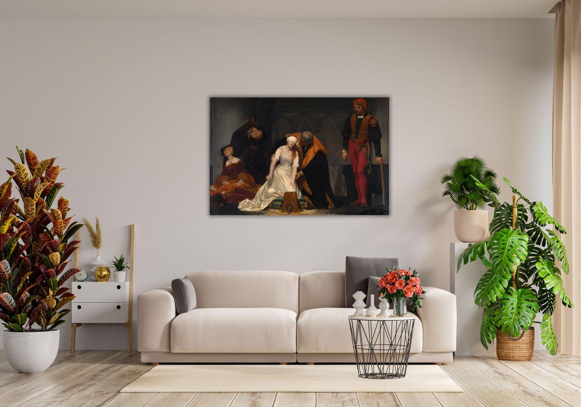 Paul Delaroche Execution of Lady Jane Grey Dramatic History Poster