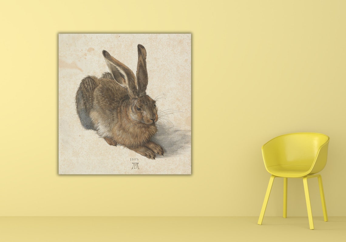 Albrecht Durer Young Hare 1502 Renaissance Masterpiece Rabbit Poster - Image 3
