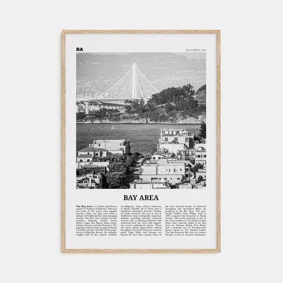 Bay Area Black and White Photo Art Print