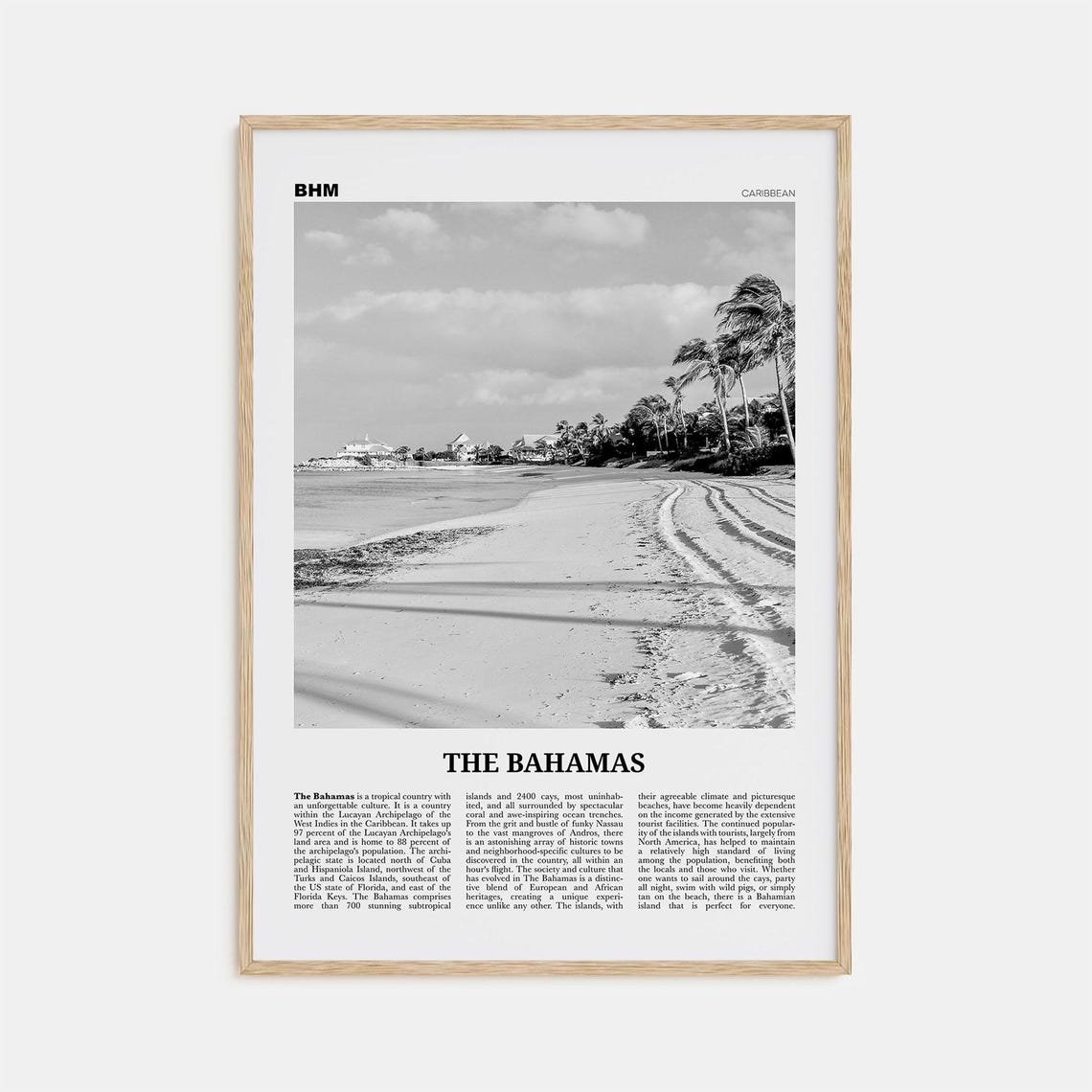 The Bahamas Print Black And White No 2 Bahamas Wall Art Bahamas Poster Bahamas Photo Bahamas Decor Nassau Islands Eleuthera Caribbean