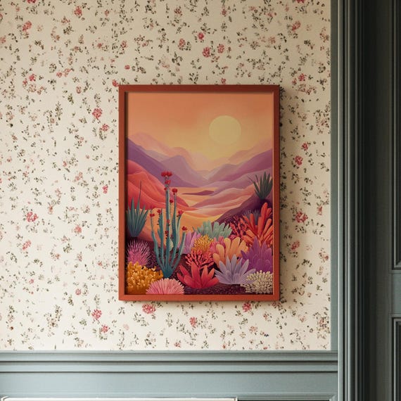 Desert Sunset Garden Of Color