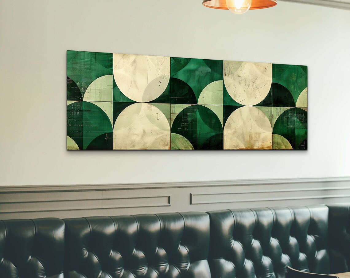 Mid Century Modern Boho Geometric Art Print