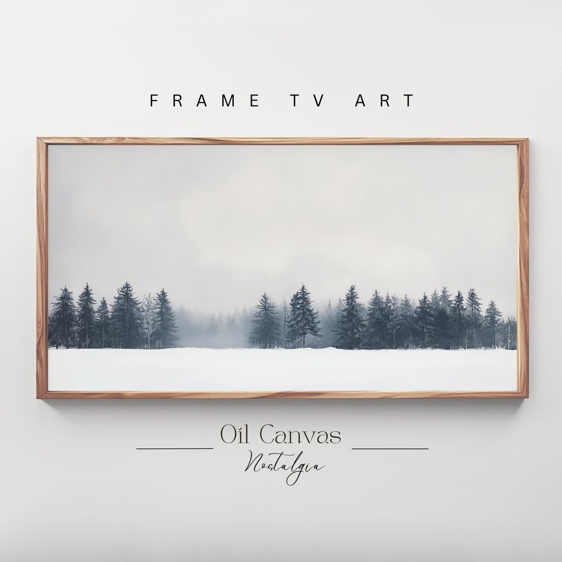 Frame Tv Art Winter Moody Abstract Minimalist Art