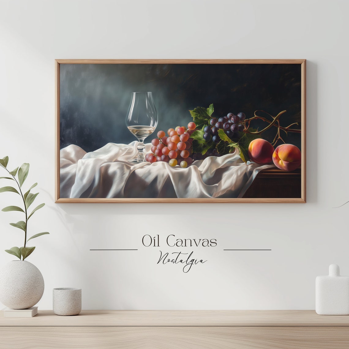 Country Kitchen Frame Tv Art Fine Art Vintage Still Life Decor Moody Black Autumn Wall Farmhouse Decor - Image 3