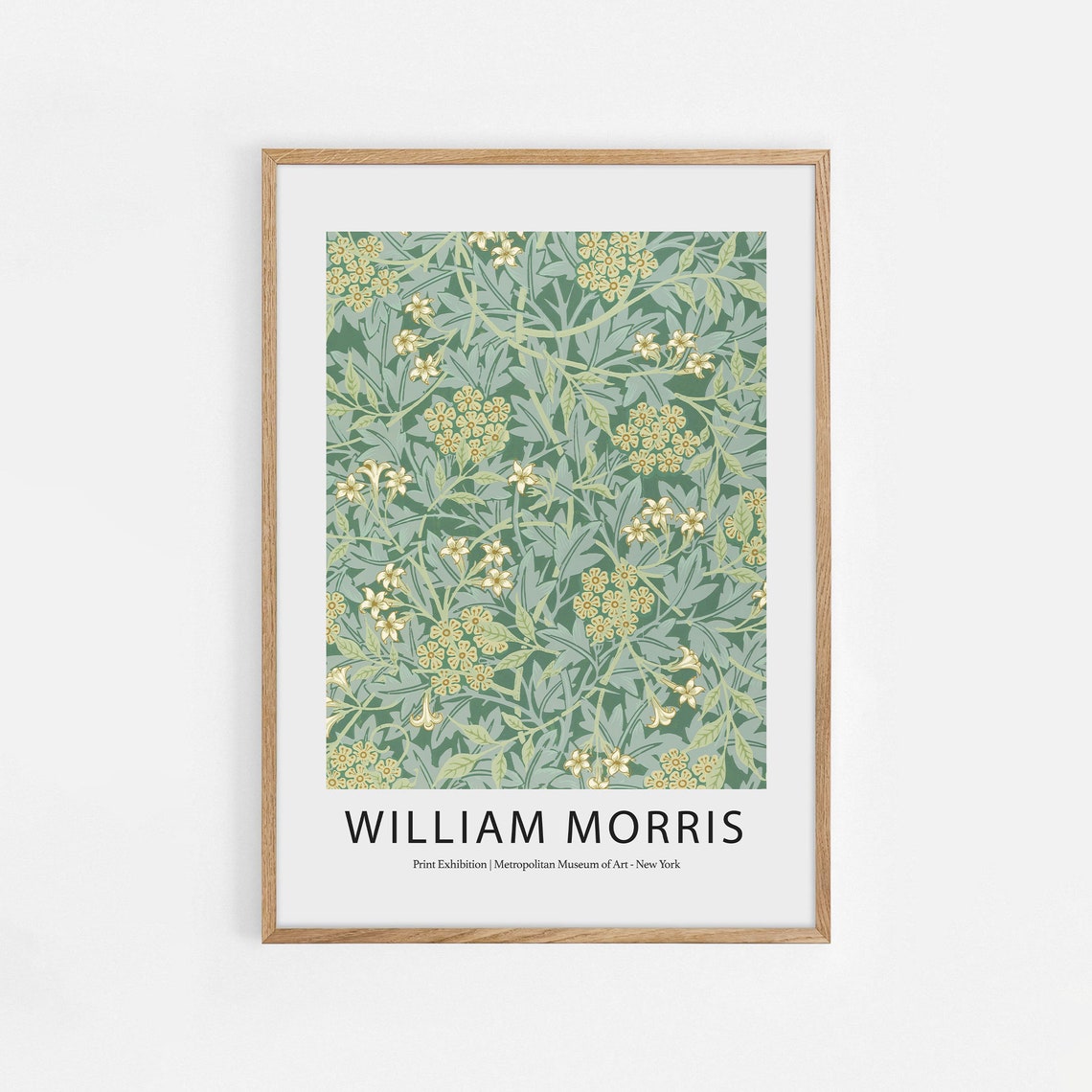 William Morris Jasmine Metropolitan Museum Floral Pattern Art Poster