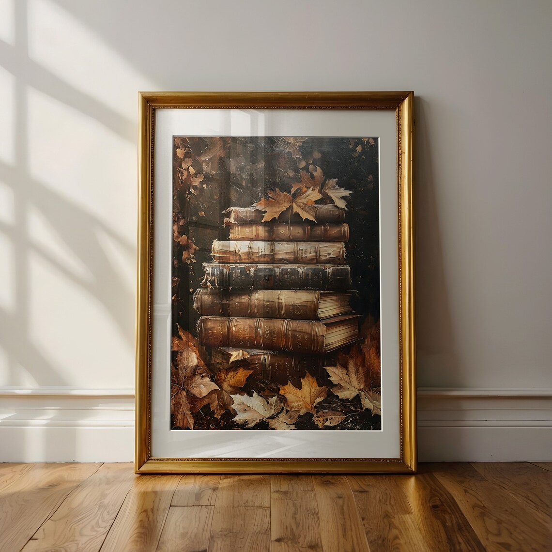 Dark Academia Book Still Life Oil Painting Art Print - Image 6