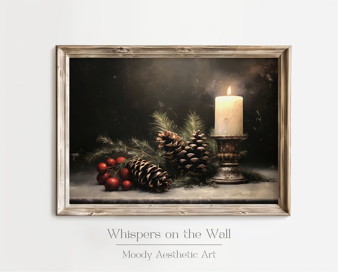 Cozy Coffee and Open Book Moody Oil Painting Reading Wall Poster - Image 6