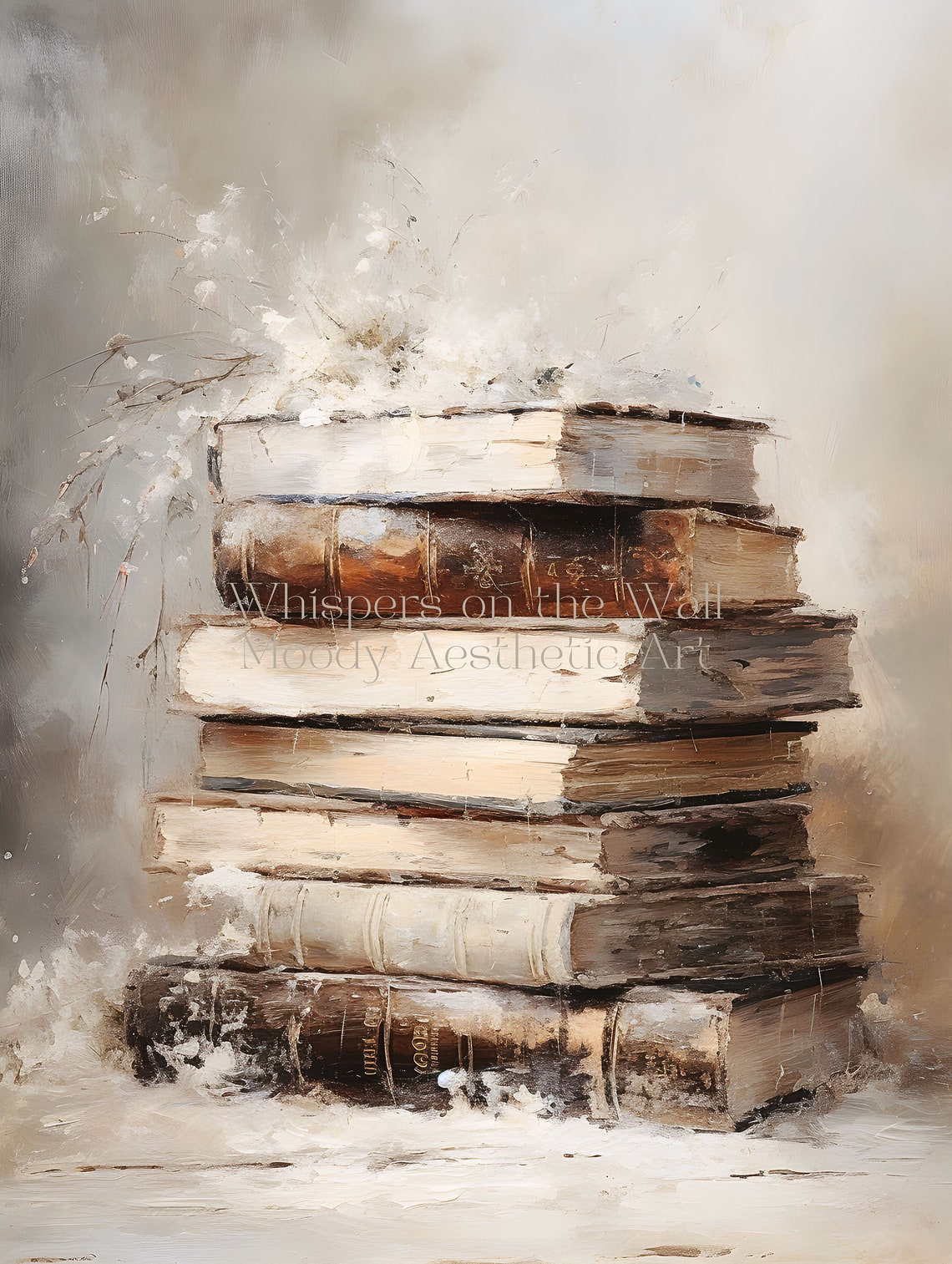Winter Reading Nook Coffee and Book Light Academia Morning Wall Poster - Image 4