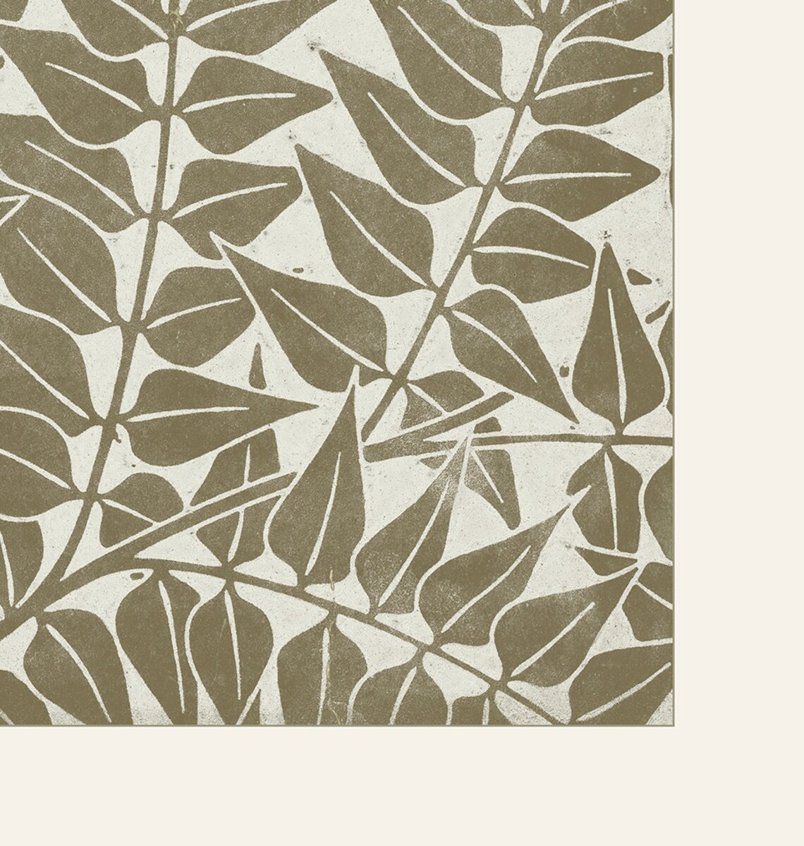 Botanical Pattern Art Print, Earth Tone Decor - Image 2
