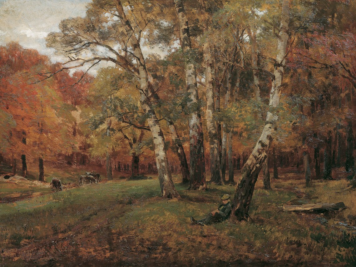 Fall Landscape - Vintage Autumn Trees - Image 3
