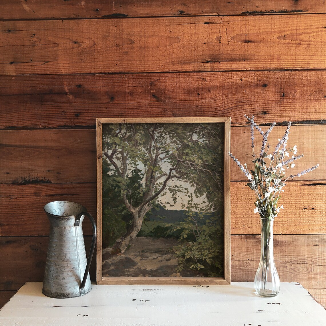 Vintage Tree Painting Art Print, Farmhouse Decor - Image 2