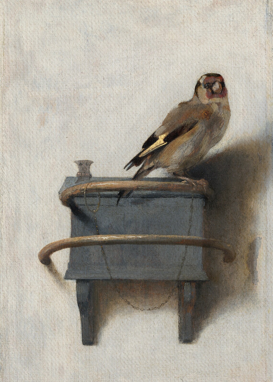 Vintage Bird Oil Painting, Neutral Antique Art Print - Image 3