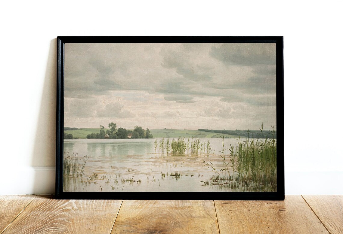 Vintage Landscape Painting, Antique Nature Art Print - Image 2
