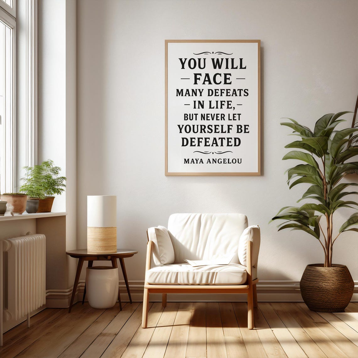 Maya Angelou Quote Poster Motivational Wall Art Life Wisdom Decor - Image 2