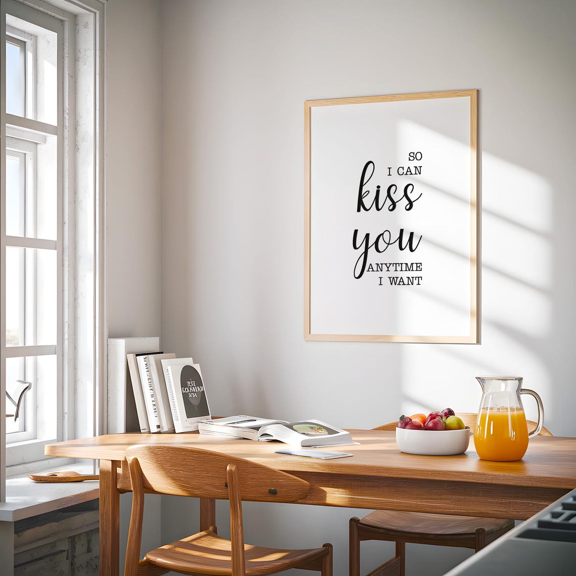 So I Can Kiss You Anytime I Want Romantic Love Script Poster - Image 3