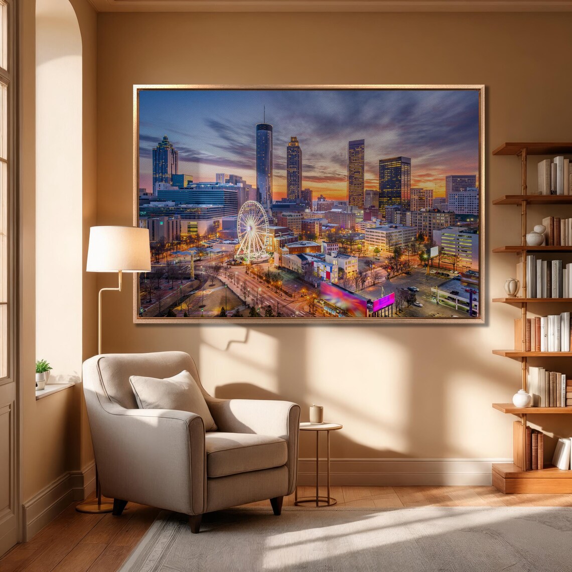 Atlanta Georgia Skyline Sunset Cityscape Photography Art Poster - Image 3