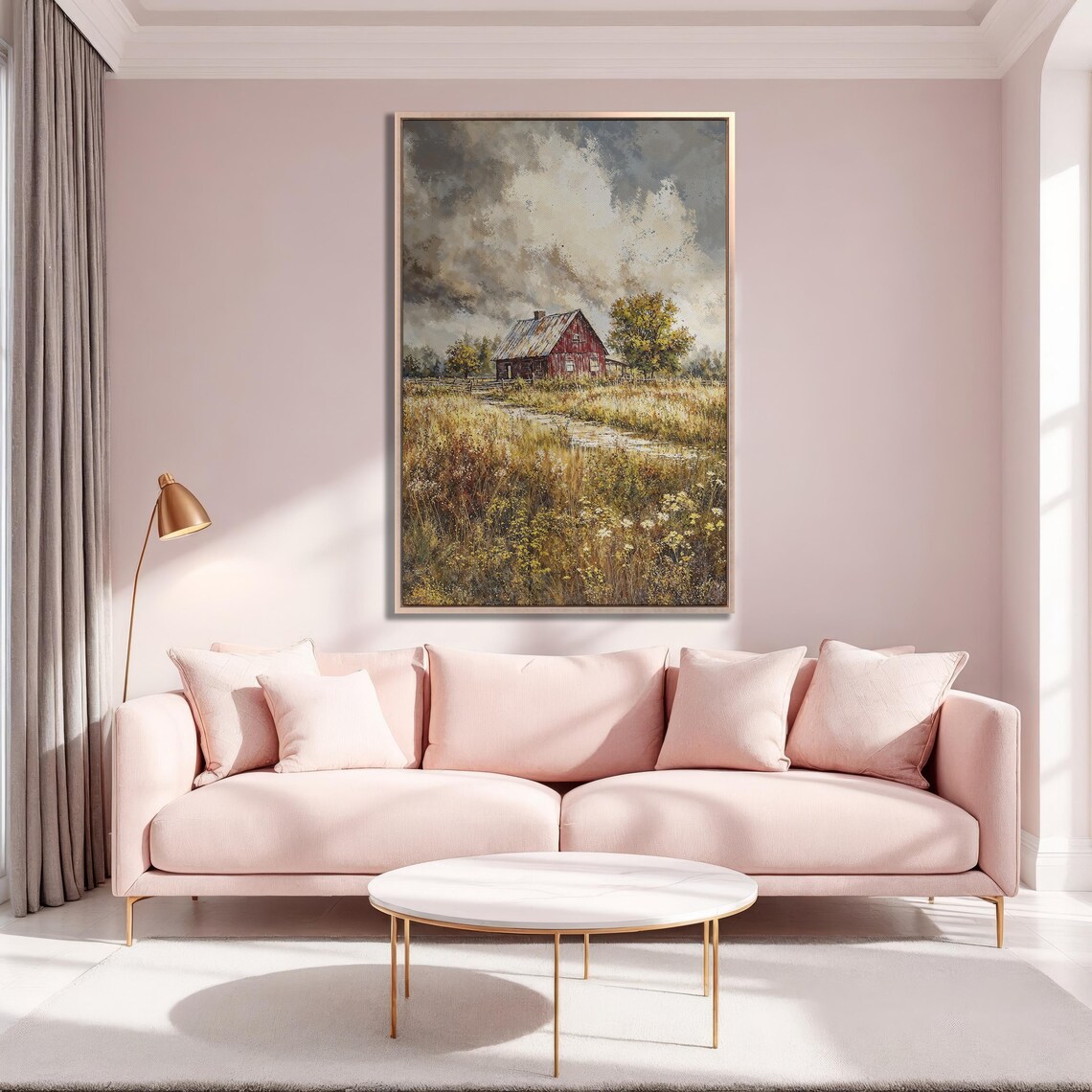 Autumn Countryside Barn Art Print, Rustic Landscape - Image 5