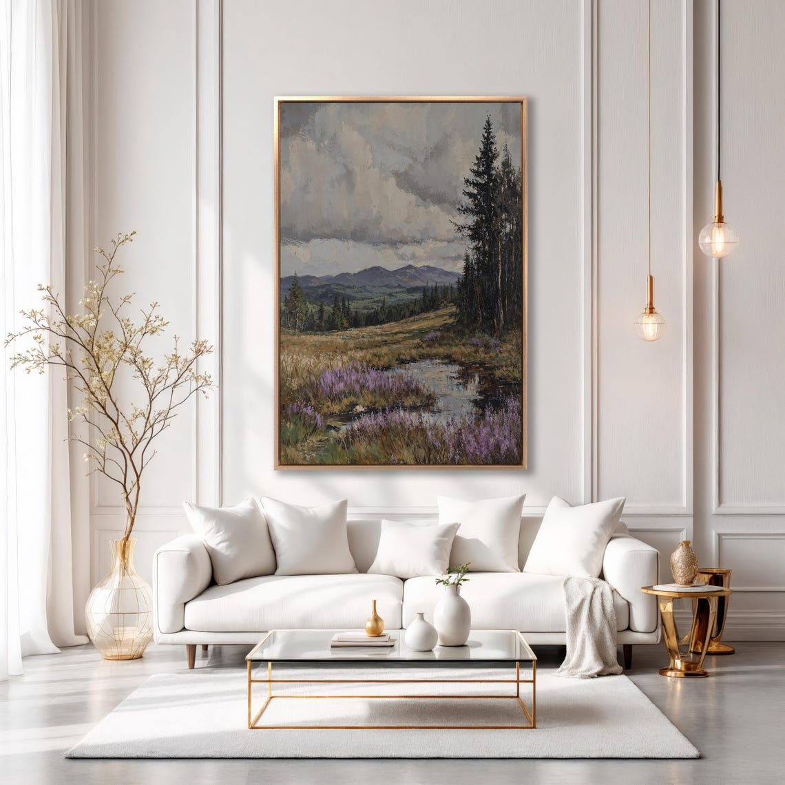 Moody Mountain Valley With Heather Pond and Dark Pines Poster - Image 6