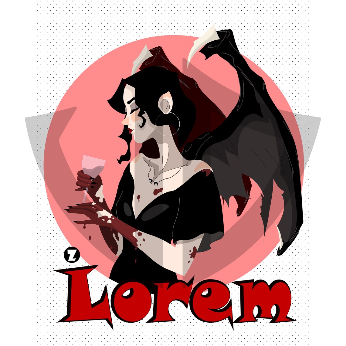 Gothic Wall Art Vampire, Dark Fantasy Horror