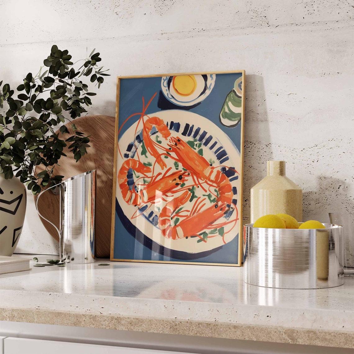 Lobster Vintage Kitchen Decor Art Print - Image 2