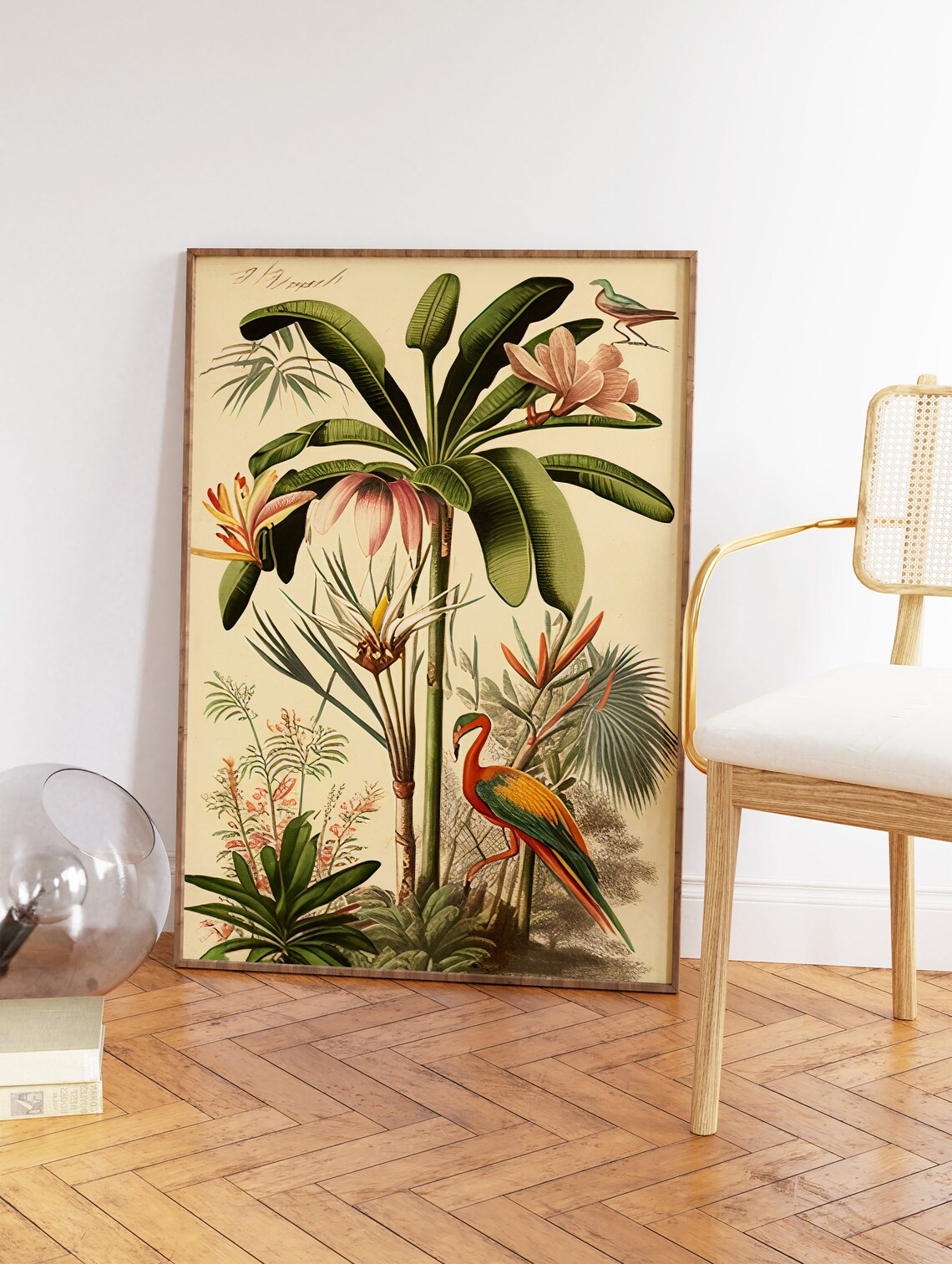 Vintage Botanical Poster, Floral Jungle Travel Poster - Image 2