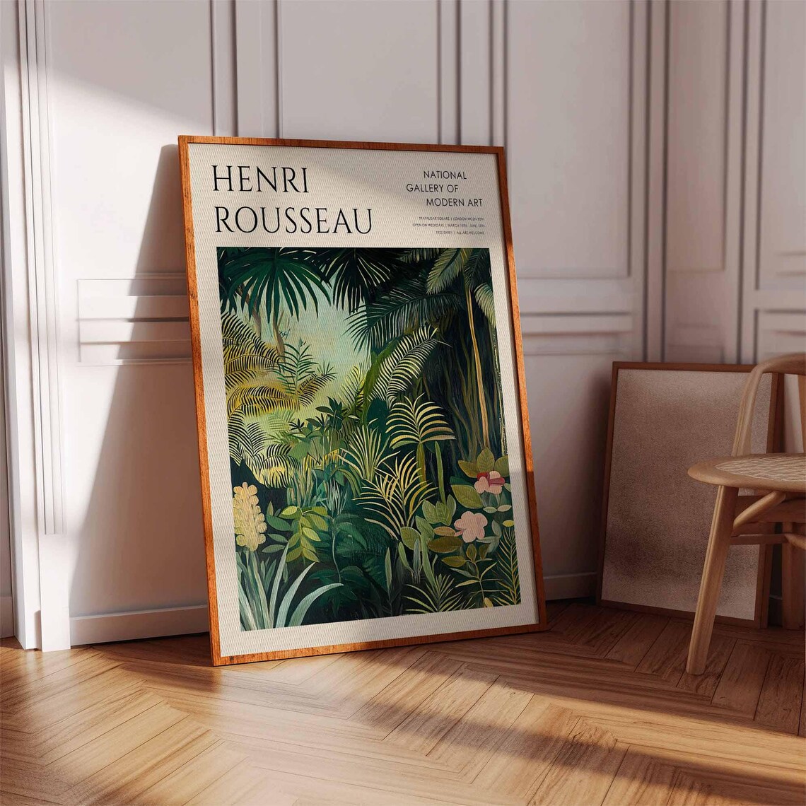 Henri Rousseau Green Palm Jungle Tropical Forest Canopy Poster - Image 2