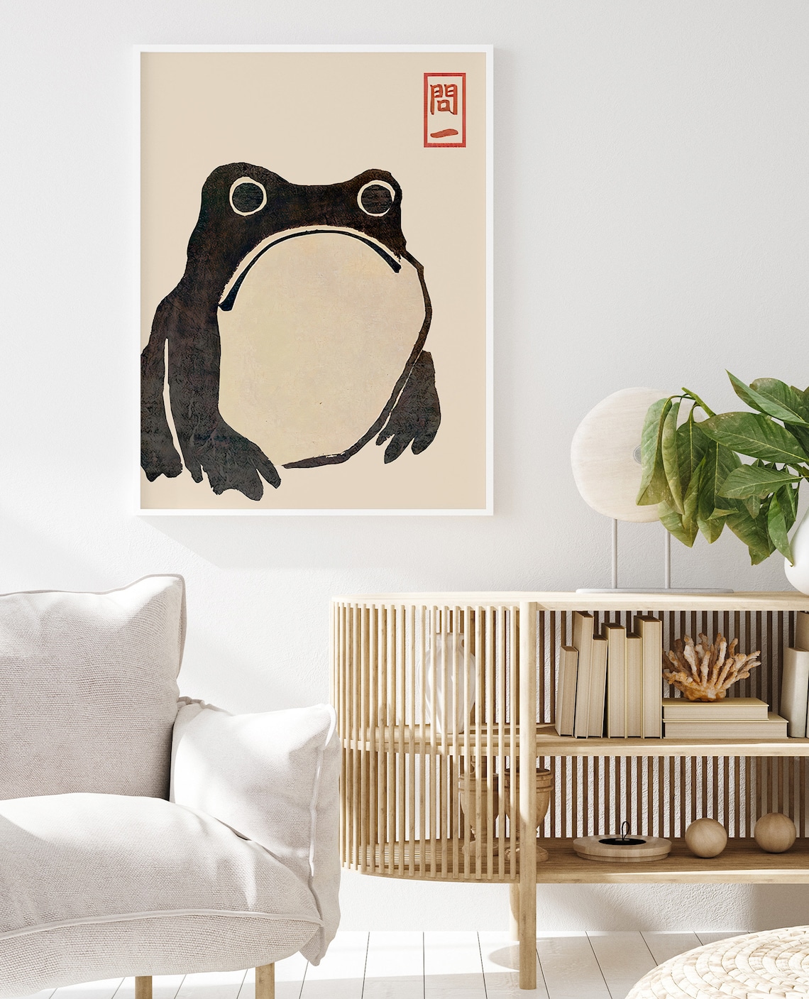 Matsumoto Hoji Japanese Frog Poster Print - Image 2