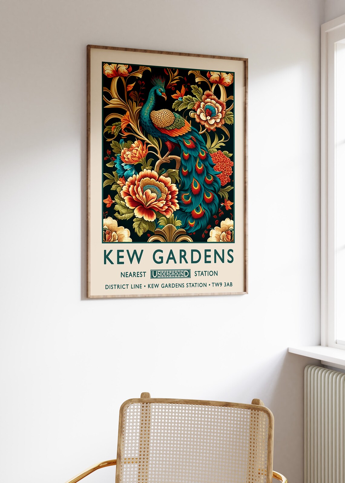 William Morris Kew Gardens Vintage Floral Art Print - Image 3