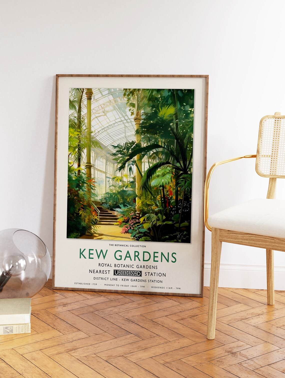 Kew Gardens London Botanical Gardens Poster, Vintage - Image 2