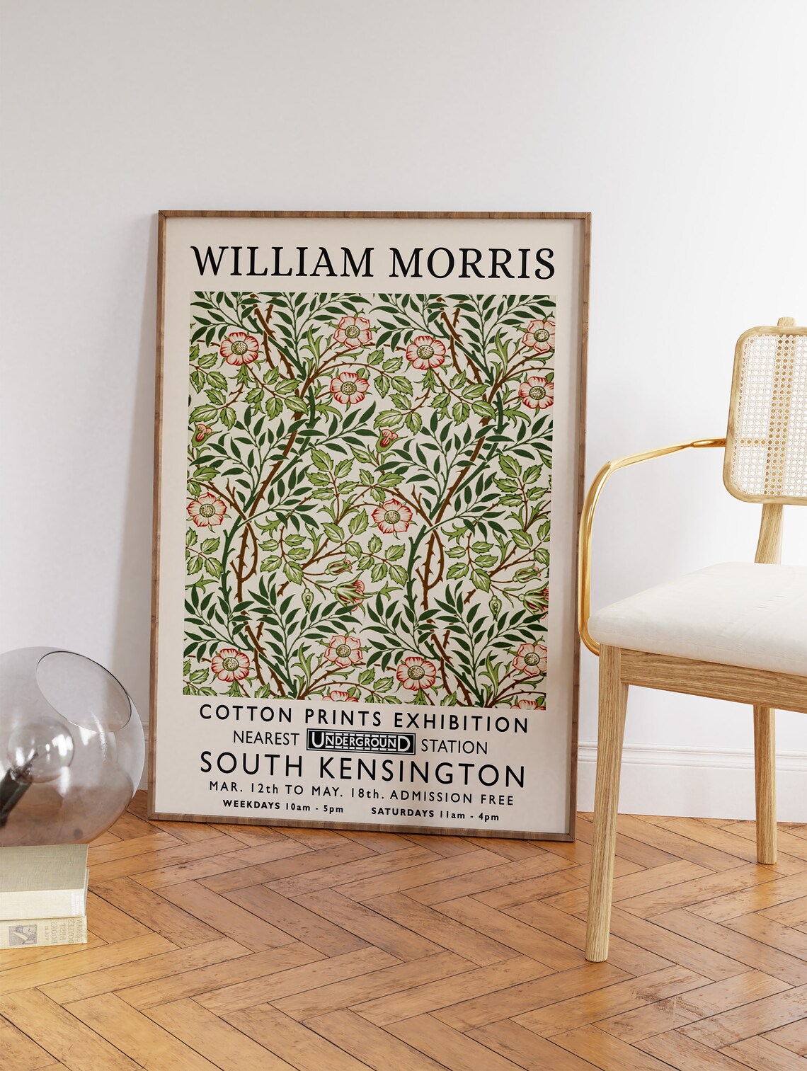 William Morris Floral Pattern Art Print, Vintage - Image 3