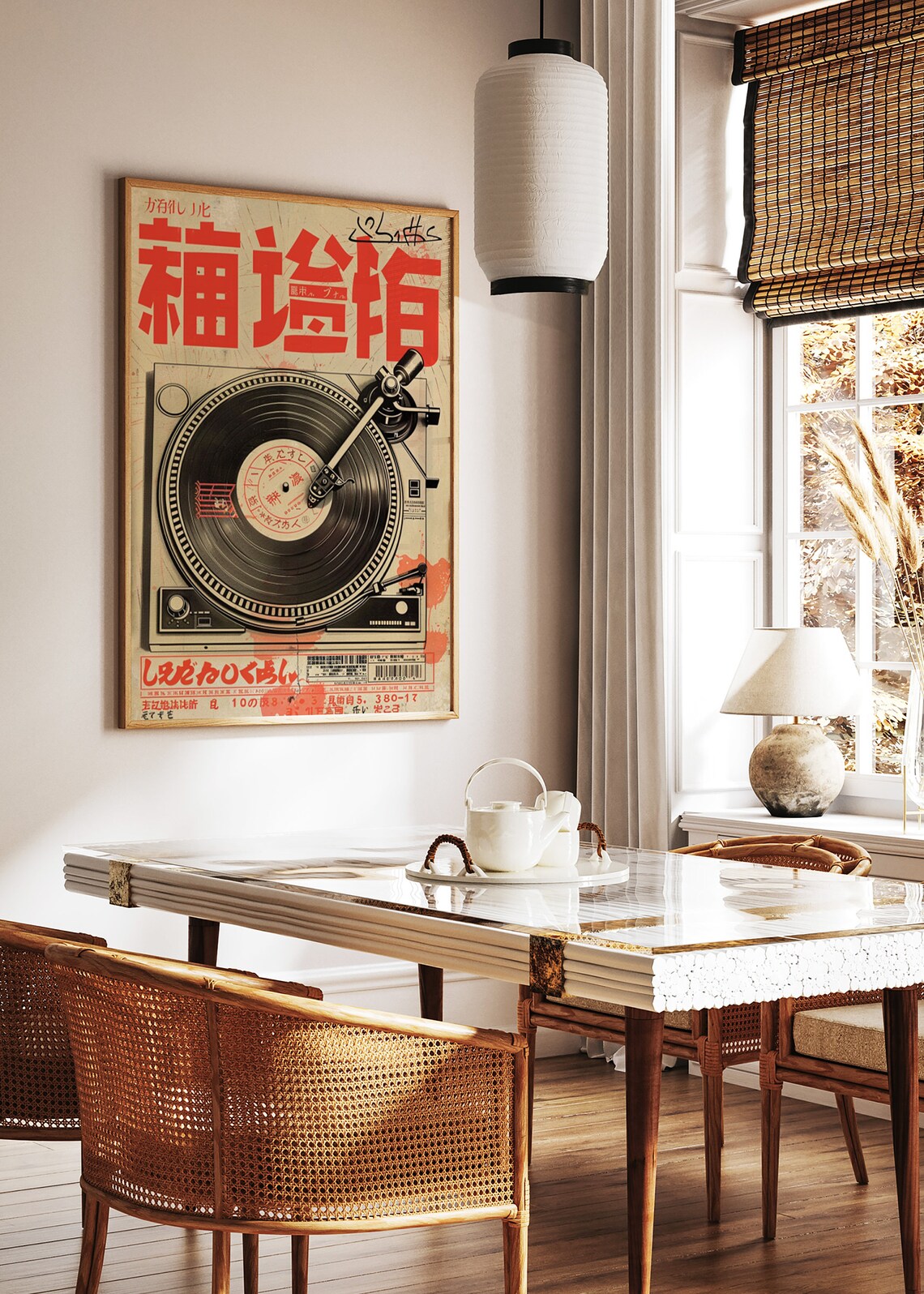 Japanese Retro Music Poster, Vintage Vinyl Art - Image 3