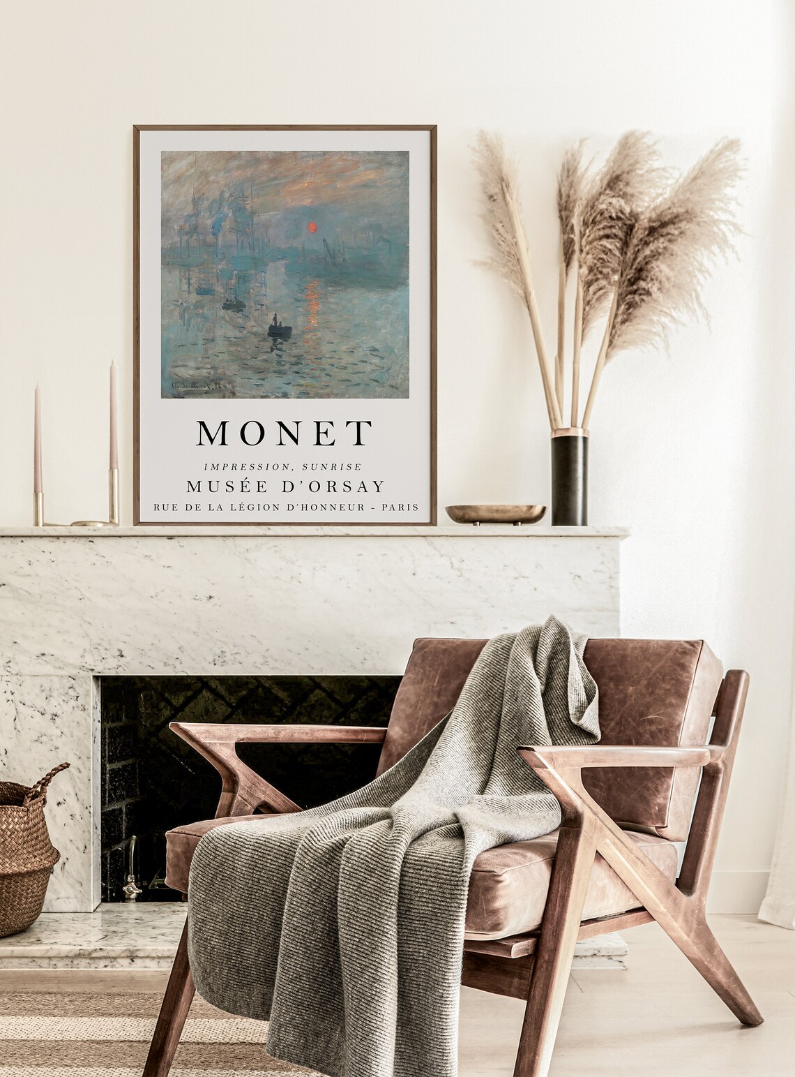 Monet Impression Sunrise Gallery Art Print - Image 2