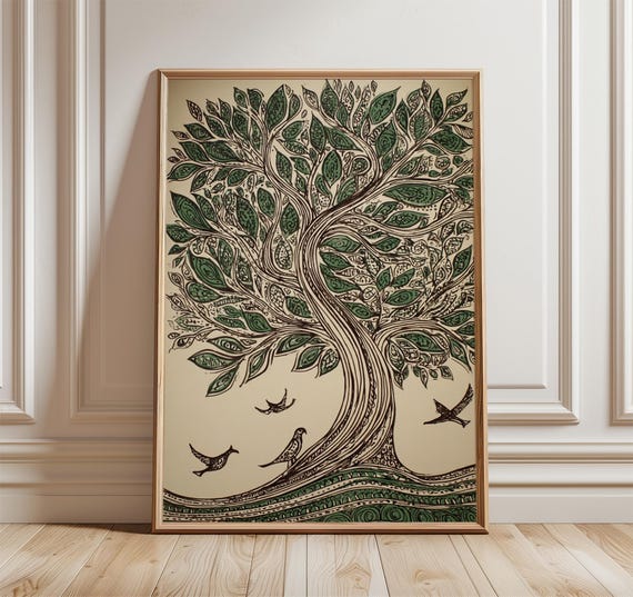 Tree Of Life Bohemian Nature Art Print