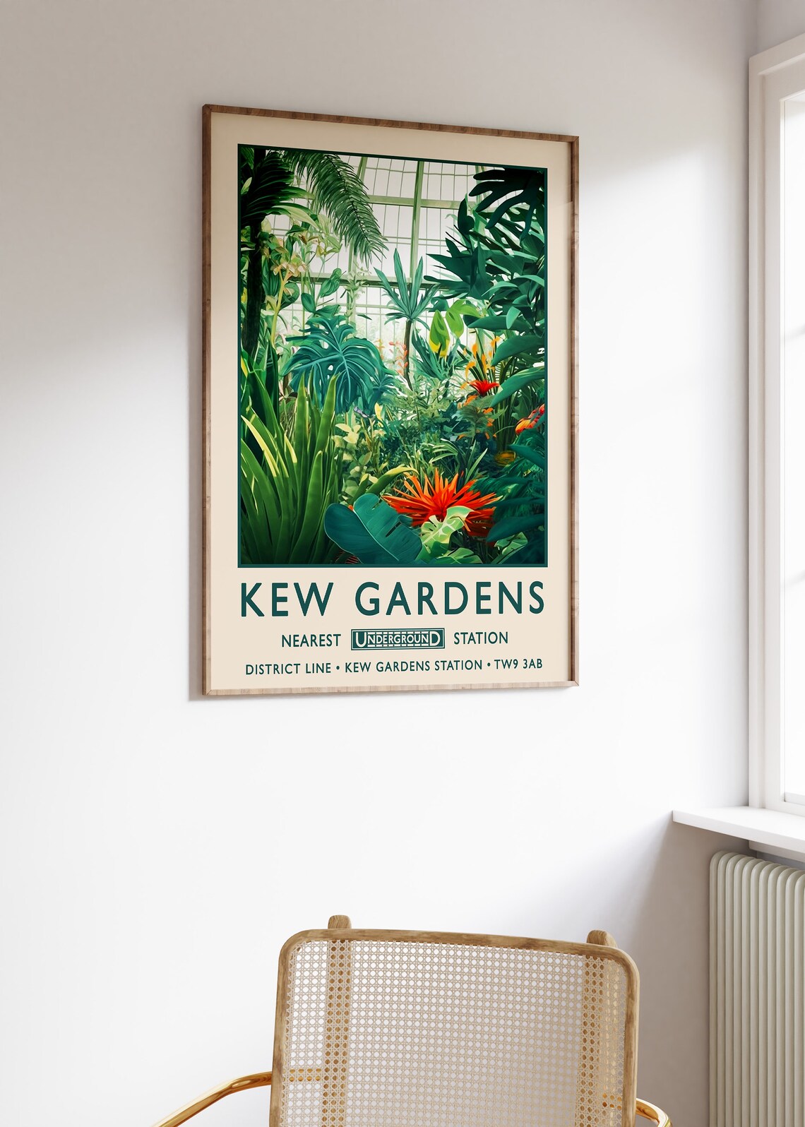 Kew Gardens London Tropical Greenhouse Botanical Garden Poster - Image 3
