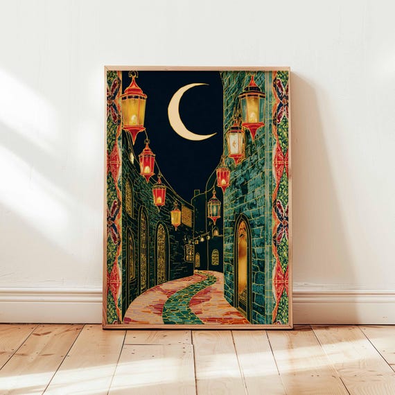 Islamic Poster Muslim Wall Art Architecture Print Middle Eastern Decor Mosque Prints Culture Gift