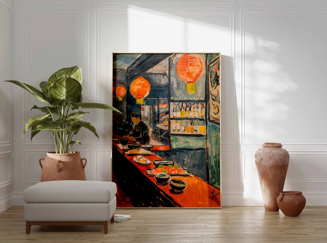 Japanese Sushi Poster Sushi Print Japanese Food Art Japanese Food Print Sushi Poster Japanese Wall Art Kitchen Decor Food Print - Image 3