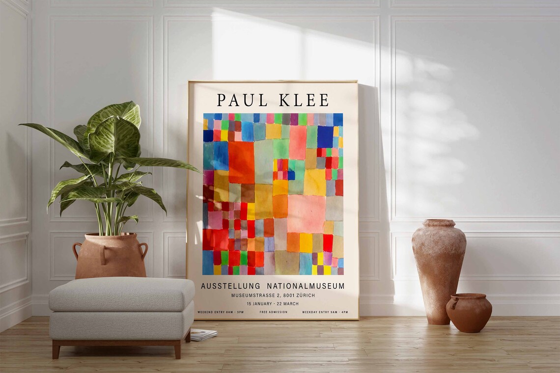 Paul Klee Flora On Sand Exhibition Poster - Image 3