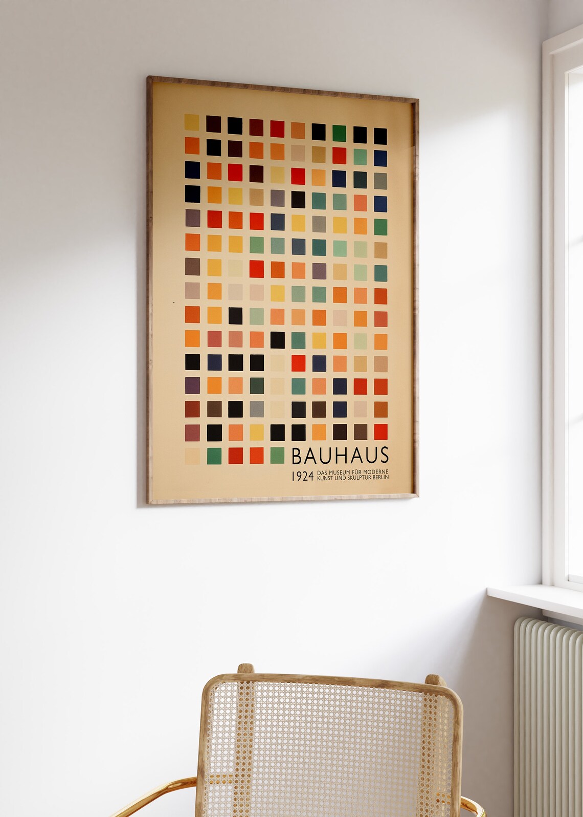 Retro Bauhaus Poster, Modernist Geometric Art Print - Image 3