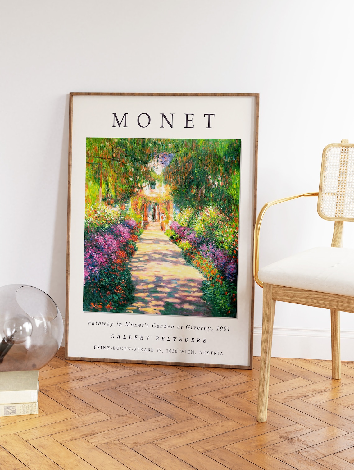 Claude Monet Pathway In Monets Garden Vintage Art Print - Image 2