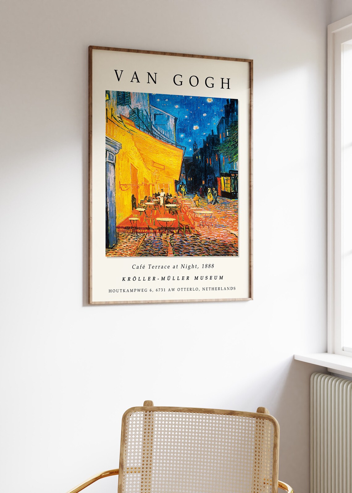 Van Gogh Exhibition Poster, Cafe Terrace At Night - Image 3